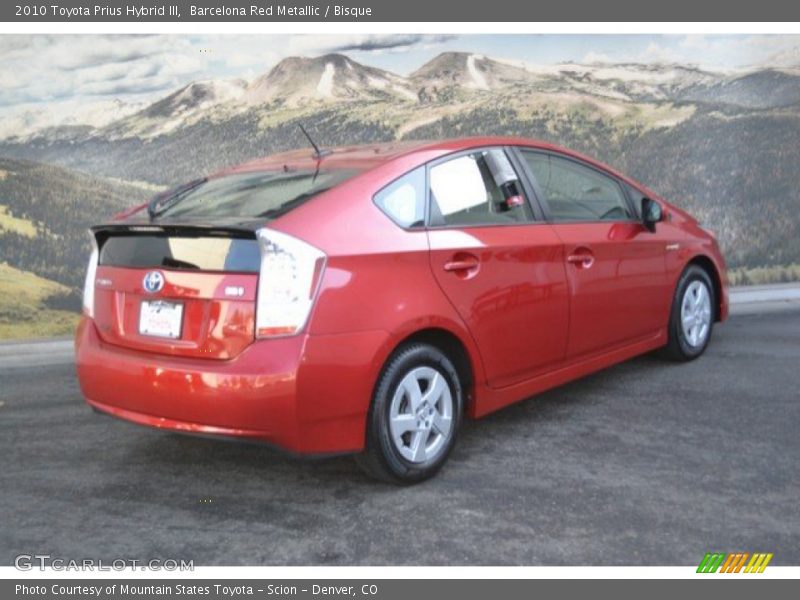Barcelona Red Metallic / Bisque 2010 Toyota Prius Hybrid III