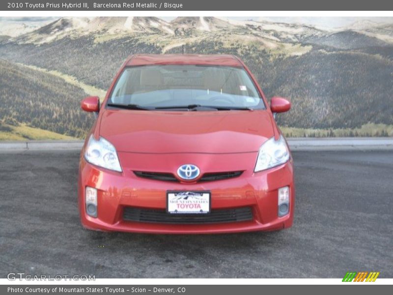 Barcelona Red Metallic / Bisque 2010 Toyota Prius Hybrid III