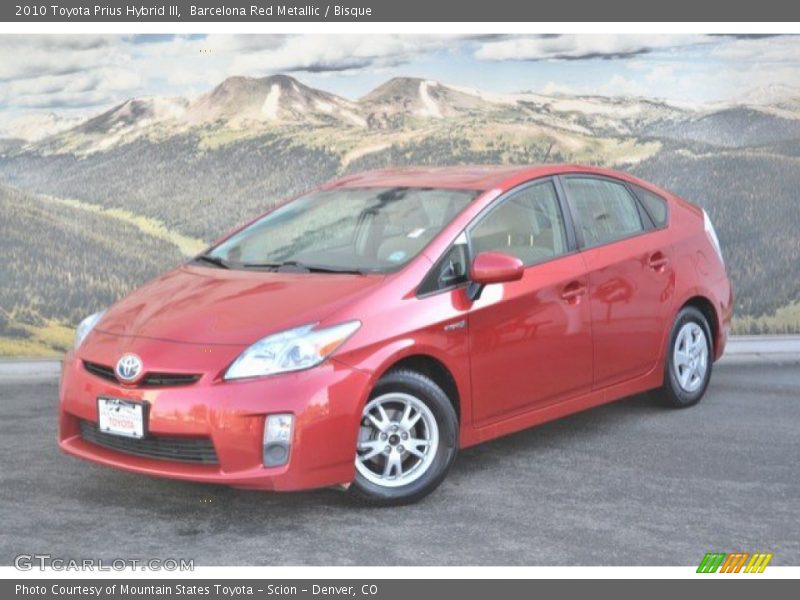 Barcelona Red Metallic / Bisque 2010 Toyota Prius Hybrid III