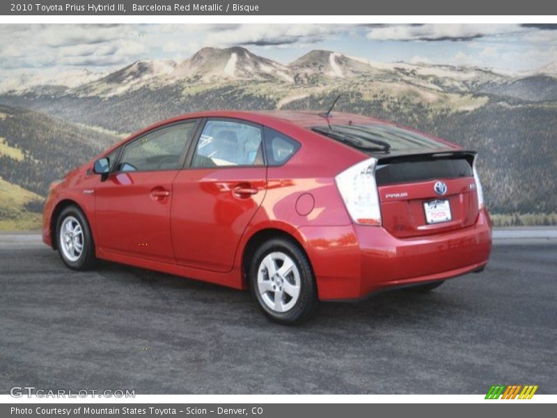 Barcelona Red Metallic / Bisque 2010 Toyota Prius Hybrid III