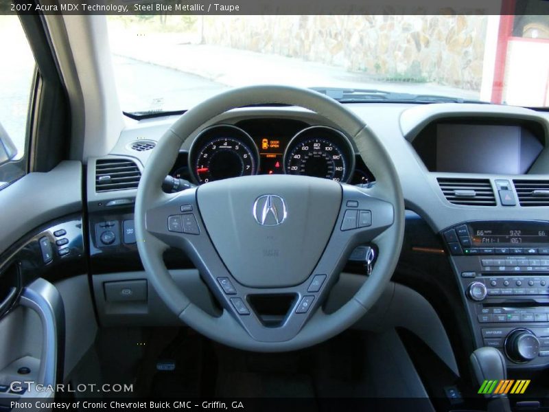 Steel Blue Metallic / Taupe 2007 Acura MDX Technology