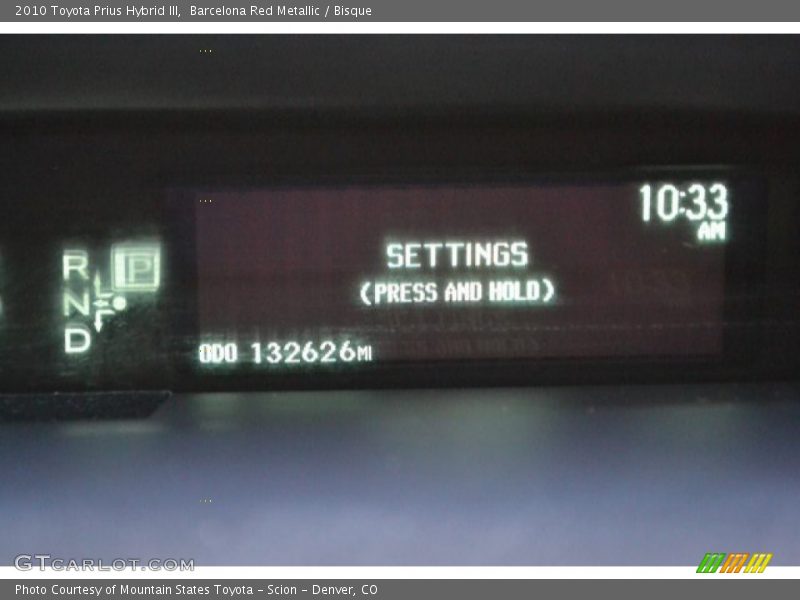 Barcelona Red Metallic / Bisque 2010 Toyota Prius Hybrid III