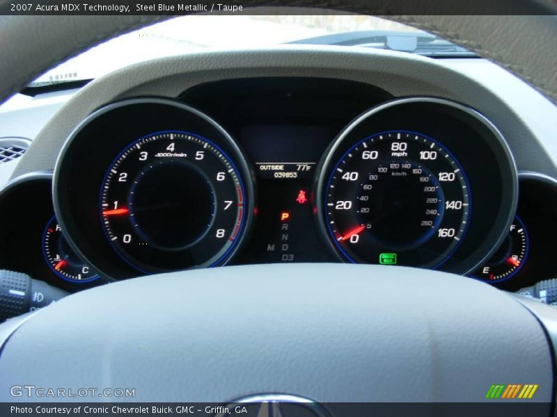 Steel Blue Metallic / Taupe 2007 Acura MDX Technology