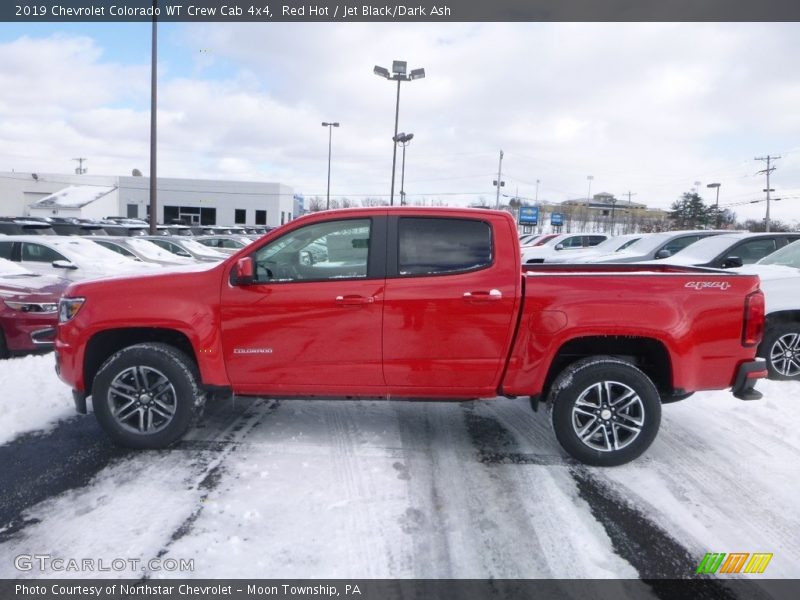Red Hot / Jet Black/Dark Ash 2019 Chevrolet Colorado WT Crew Cab 4x4