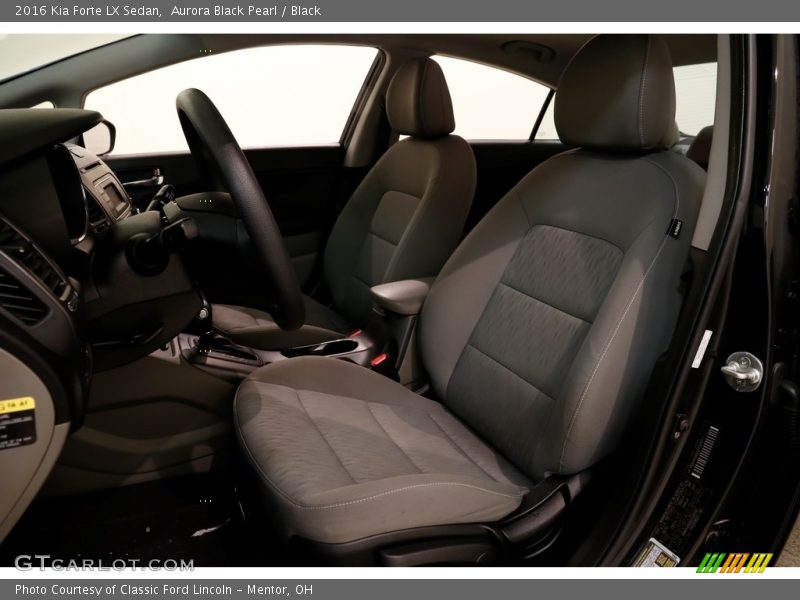Aurora Black Pearl / Black 2016 Kia Forte LX Sedan