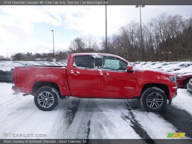 Red Hot / Jet Black/Dark Ash 2019 Chevrolet Colorado WT Crew Cab 4x4