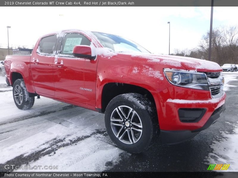 Red Hot / Jet Black/Dark Ash 2019 Chevrolet Colorado WT Crew Cab 4x4