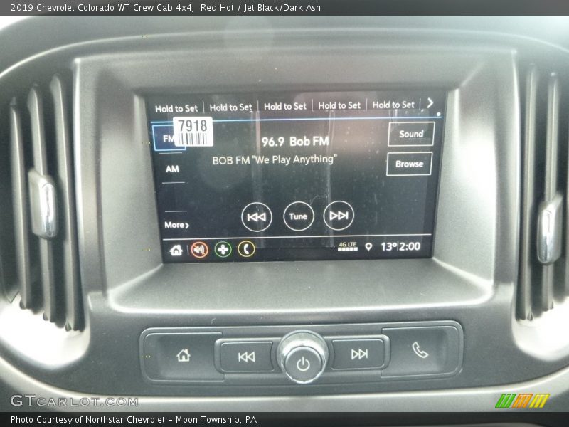 Red Hot / Jet Black/Dark Ash 2019 Chevrolet Colorado WT Crew Cab 4x4