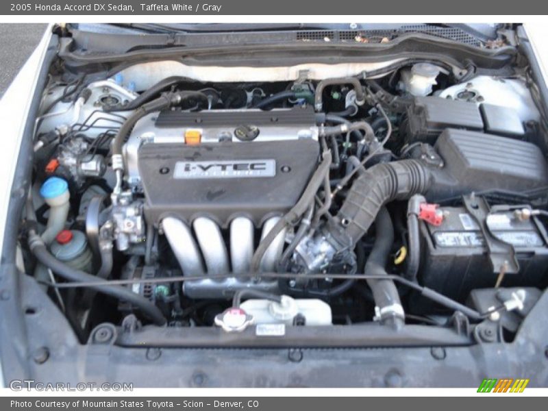 Taffeta White / Gray 2005 Honda Accord DX Sedan