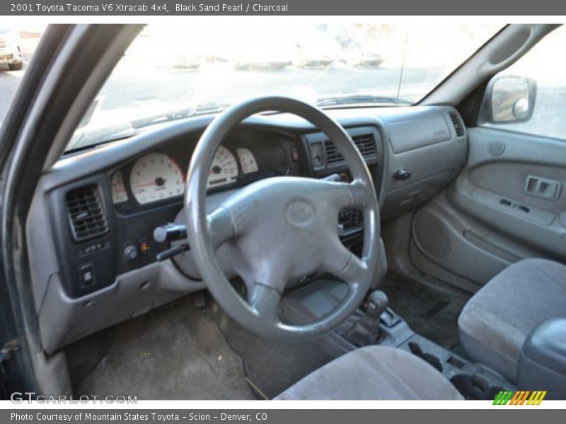 Black Sand Pearl / Charcoal 2001 Toyota Tacoma V6 Xtracab 4x4