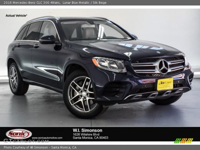 Lunar Blue Metallic / Silk Beige 2016 Mercedes-Benz GLC 300 4Matic