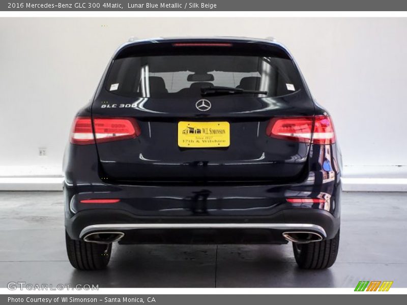 Lunar Blue Metallic / Silk Beige 2016 Mercedes-Benz GLC 300 4Matic