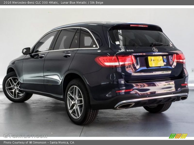 Lunar Blue Metallic / Silk Beige 2016 Mercedes-Benz GLC 300 4Matic