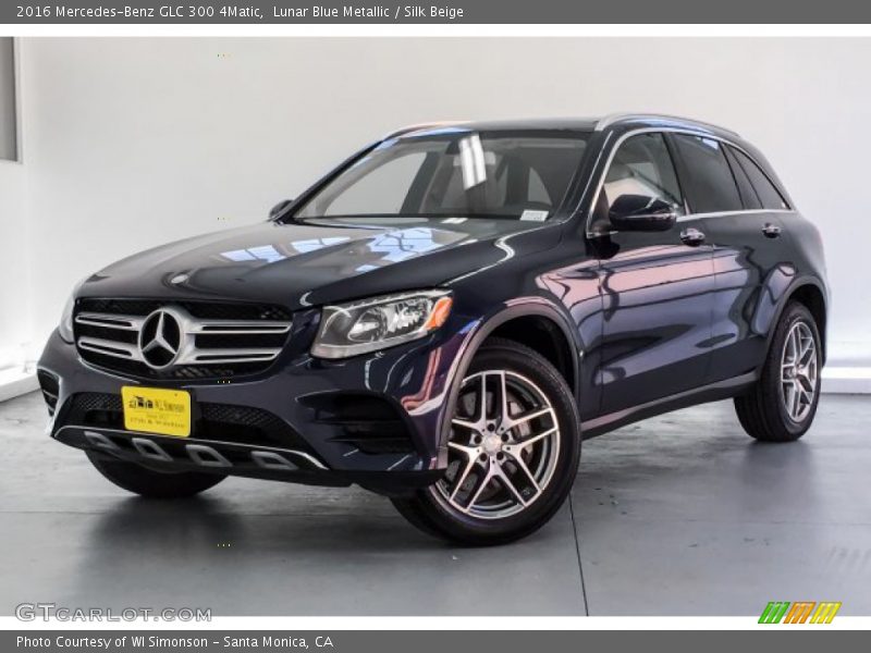 Lunar Blue Metallic / Silk Beige 2016 Mercedes-Benz GLC 300 4Matic