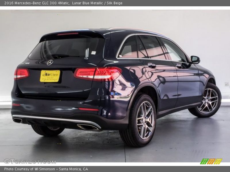 Lunar Blue Metallic / Silk Beige 2016 Mercedes-Benz GLC 300 4Matic