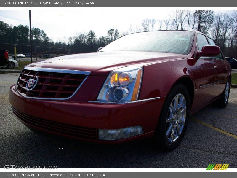 Crystal Red / Light Linen/Cocoa 2008 Cadillac DTS