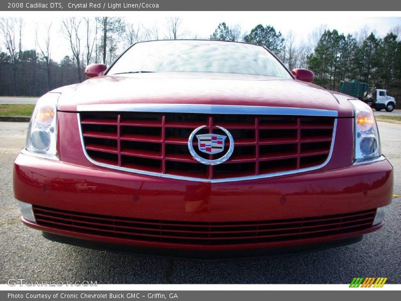 Crystal Red / Light Linen/Cocoa 2008 Cadillac DTS