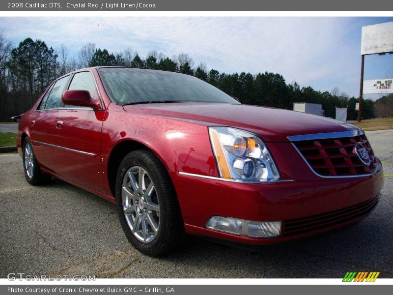 Crystal Red / Light Linen/Cocoa 2008 Cadillac DTS