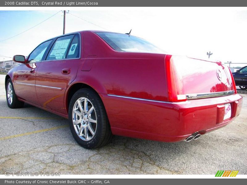 Crystal Red / Light Linen/Cocoa 2008 Cadillac DTS