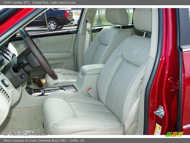 Crystal Red / Light Linen/Cocoa 2008 Cadillac DTS