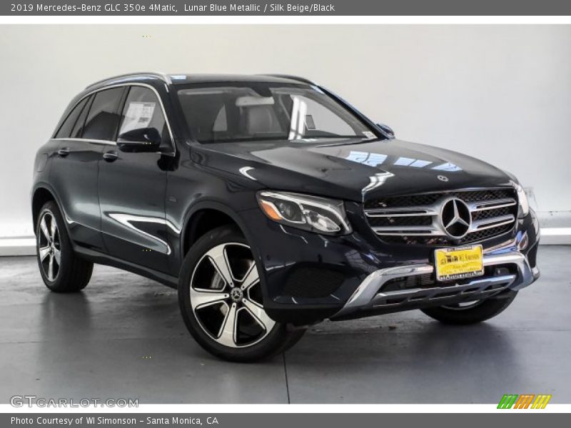Lunar Blue Metallic / Silk Beige/Black 2019 Mercedes-Benz GLC 350e 4Matic