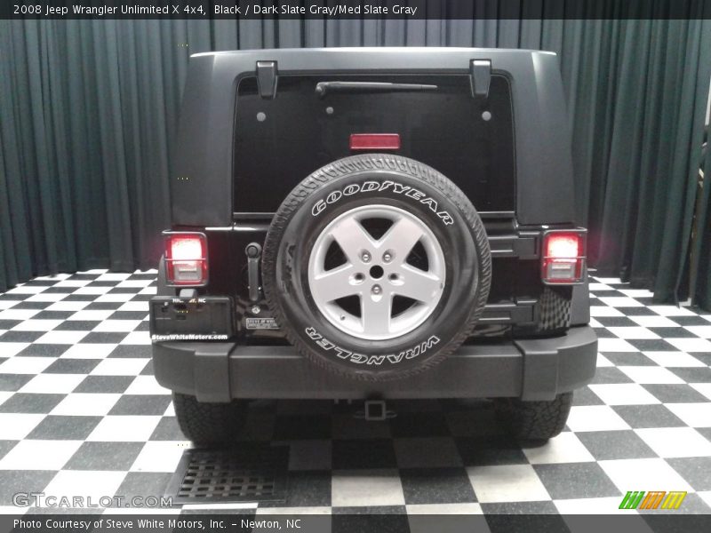 Black / Dark Slate Gray/Med Slate Gray 2008 Jeep Wrangler Unlimited X 4x4