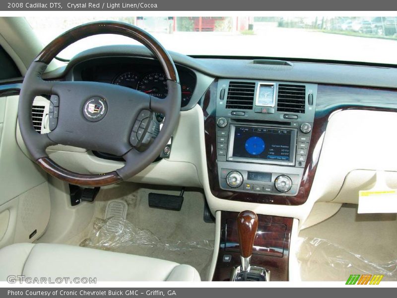 Crystal Red / Light Linen/Cocoa 2008 Cadillac DTS