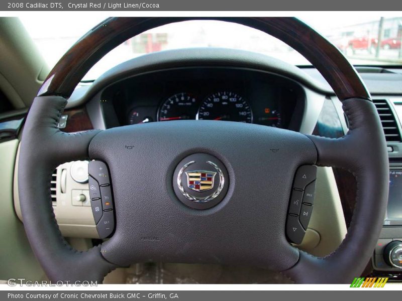 Crystal Red / Light Linen/Cocoa 2008 Cadillac DTS