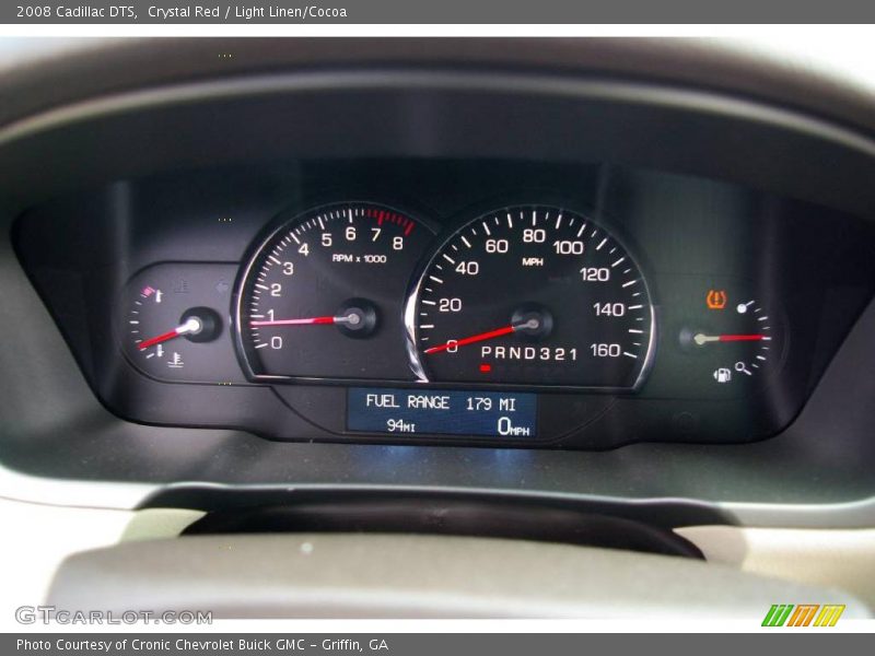 Crystal Red / Light Linen/Cocoa 2008 Cadillac DTS