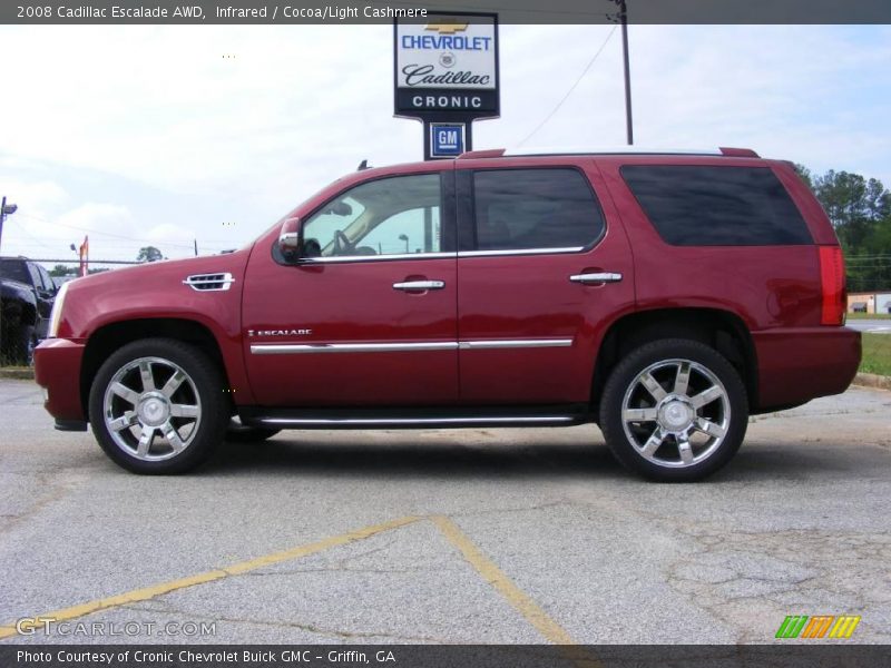 Infrared / Cocoa/Light Cashmere 2008 Cadillac Escalade AWD