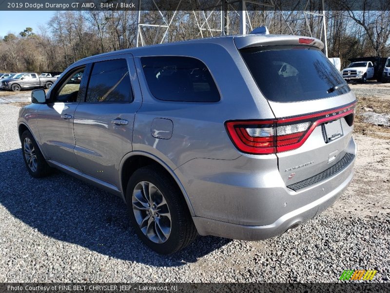 Billet / Black 2019 Dodge Durango GT AWD