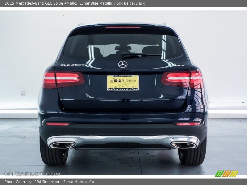 Lunar Blue Metallic / Silk Beige/Black 2019 Mercedes-Benz GLC 350e 4Matic