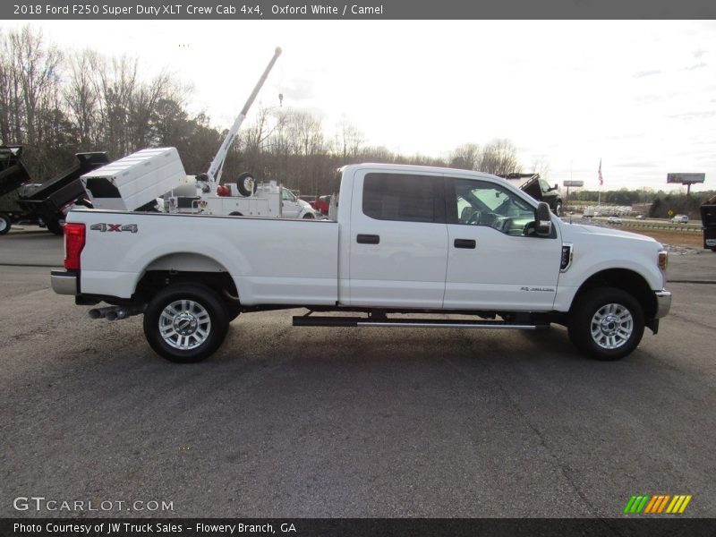Oxford White / Camel 2018 Ford F250 Super Duty XLT Crew Cab 4x4