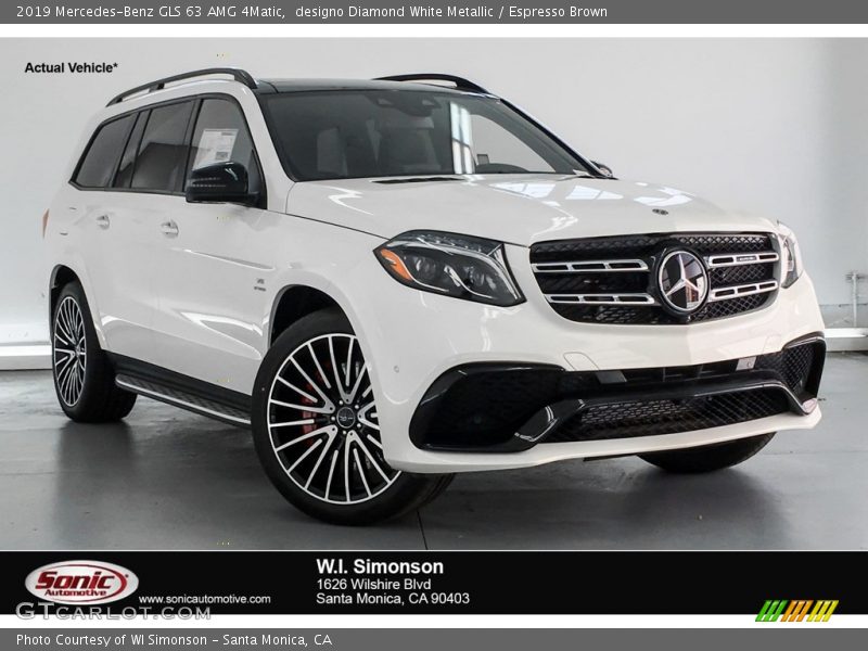 designo Diamond White Metallic / Espresso Brown 2019 Mercedes-Benz GLS 63 AMG 4Matic