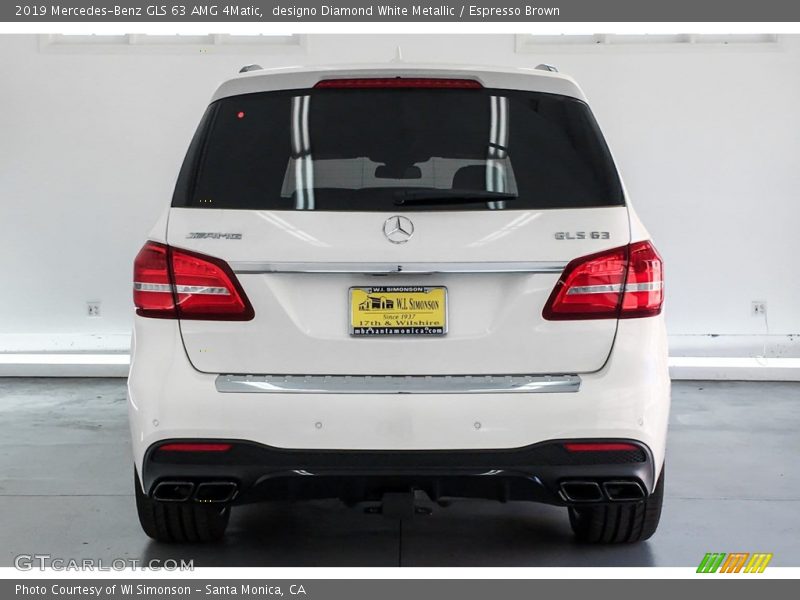 designo Diamond White Metallic / Espresso Brown 2019 Mercedes-Benz GLS 63 AMG 4Matic