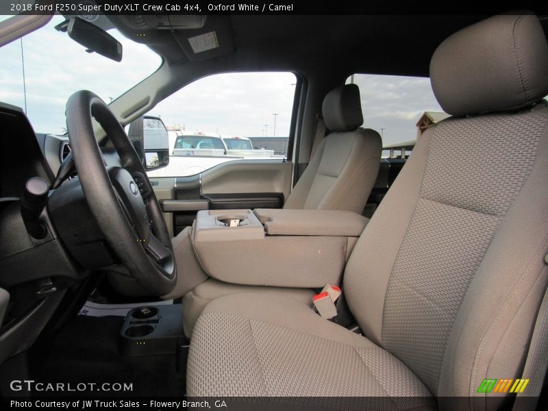 Oxford White / Camel 2018 Ford F250 Super Duty XLT Crew Cab 4x4