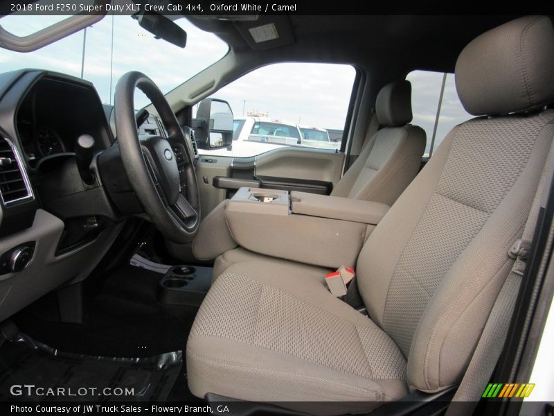 Oxford White / Camel 2018 Ford F250 Super Duty XLT Crew Cab 4x4