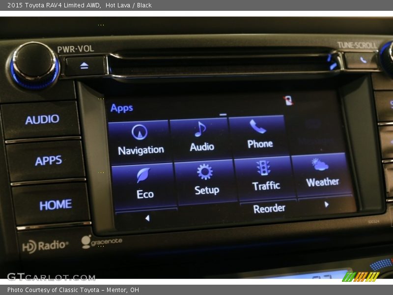 Hot Lava / Black 2015 Toyota RAV4 Limited AWD