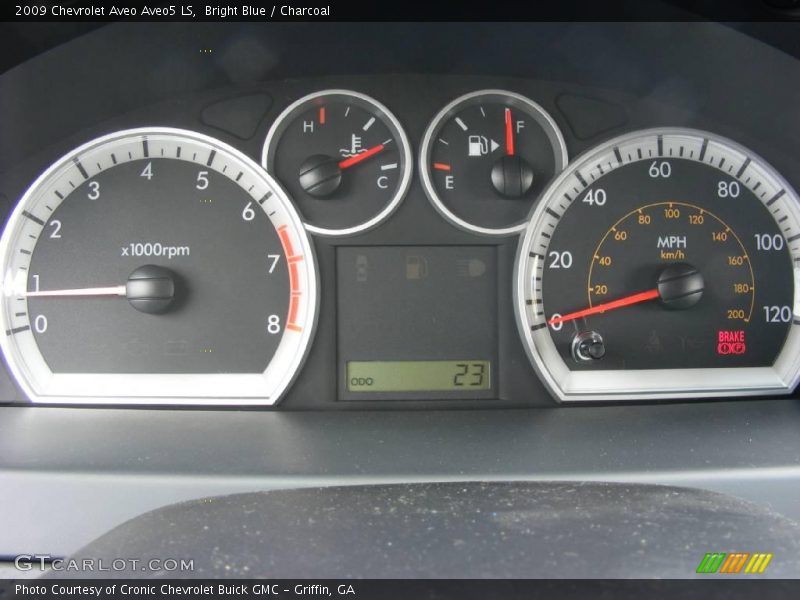 Bright Blue / Charcoal 2009 Chevrolet Aveo Aveo5 LS