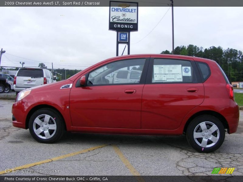 Sport Red / Charcoal 2009 Chevrolet Aveo Aveo5 LT