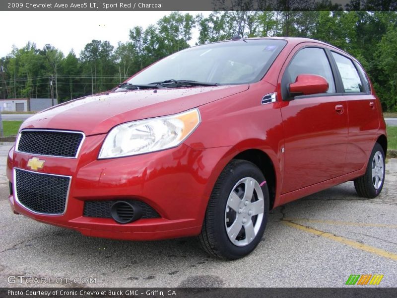 Sport Red / Charcoal 2009 Chevrolet Aveo Aveo5 LT