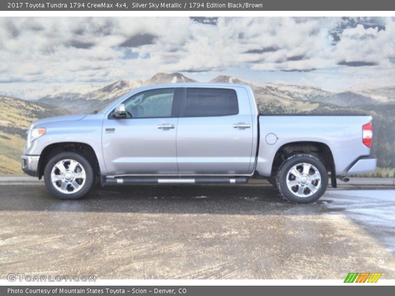 Silver Sky Metallic / 1794 Edition Black/Brown 2017 Toyota Tundra 1794 CrewMax 4x4