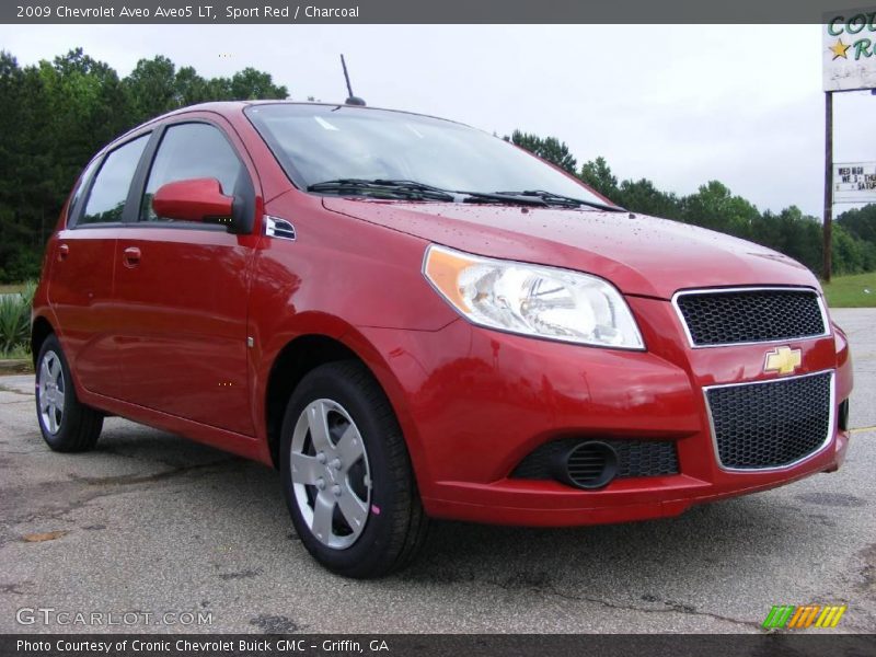 Sport Red / Charcoal 2009 Chevrolet Aveo Aveo5 LT