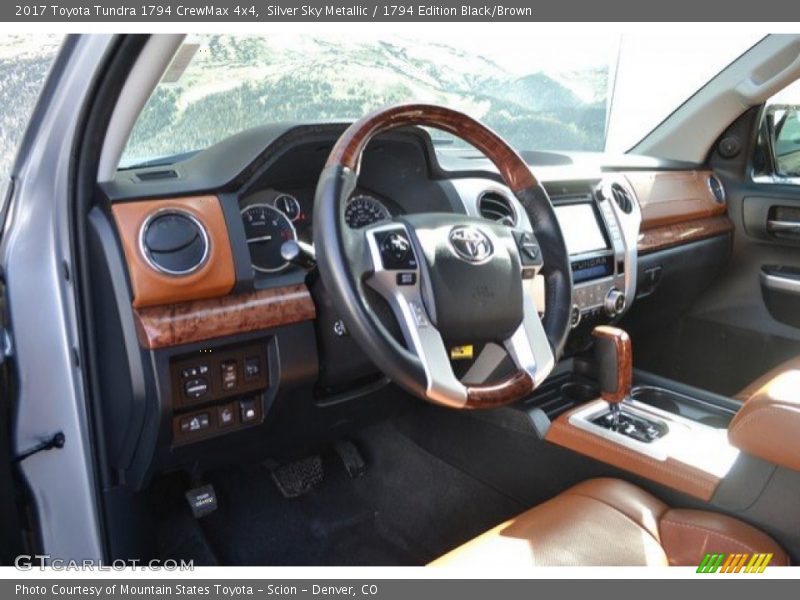 Silver Sky Metallic / 1794 Edition Black/Brown 2017 Toyota Tundra 1794 CrewMax 4x4