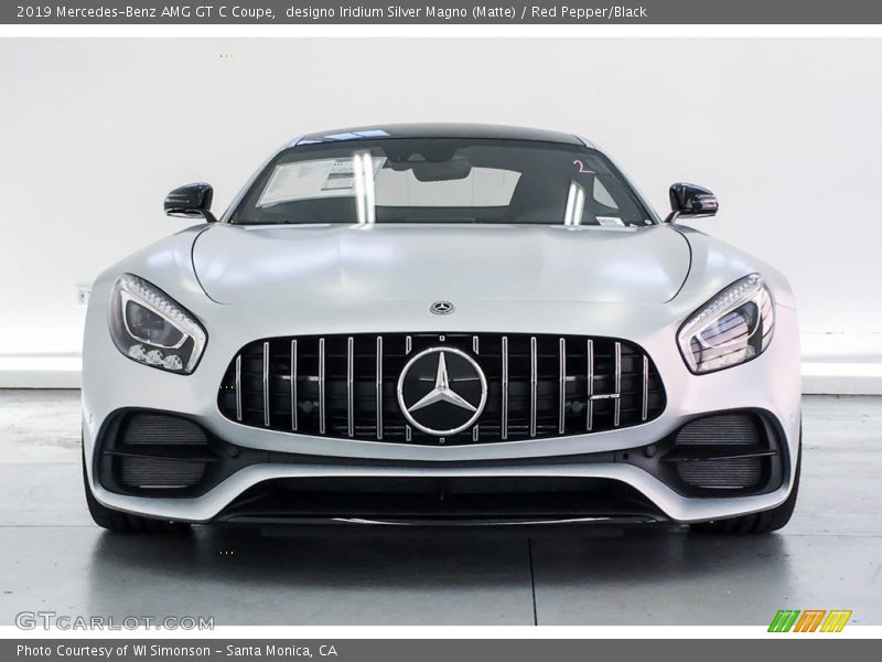 designo Iridium Silver Magno (Matte) / Red Pepper/Black 2019 Mercedes-Benz AMG GT C Coupe