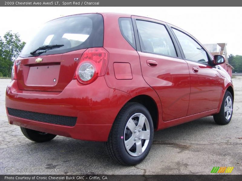 Sport Red / Charcoal 2009 Chevrolet Aveo Aveo5 LT