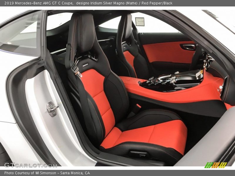 designo Iridium Silver Magno (Matte) / Red Pepper/Black 2019 Mercedes-Benz AMG GT C Coupe