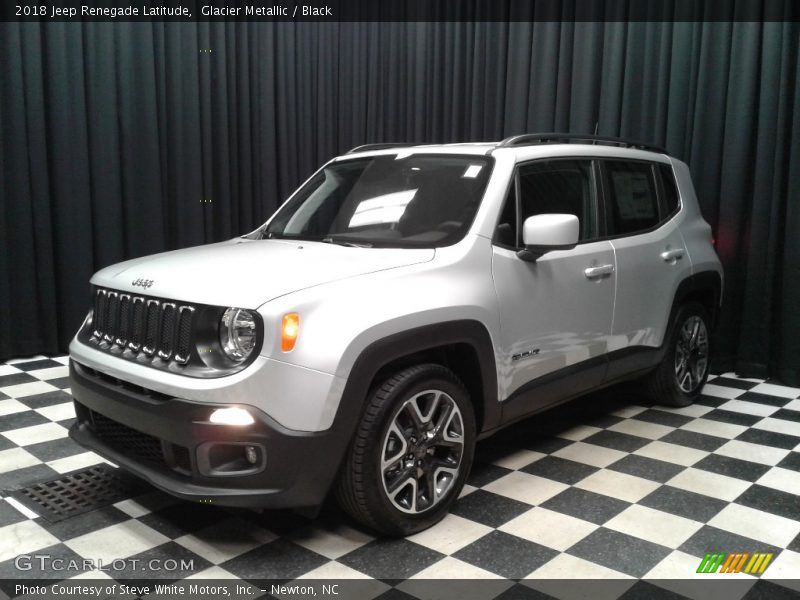 Glacier Metallic / Black 2018 Jeep Renegade Latitude