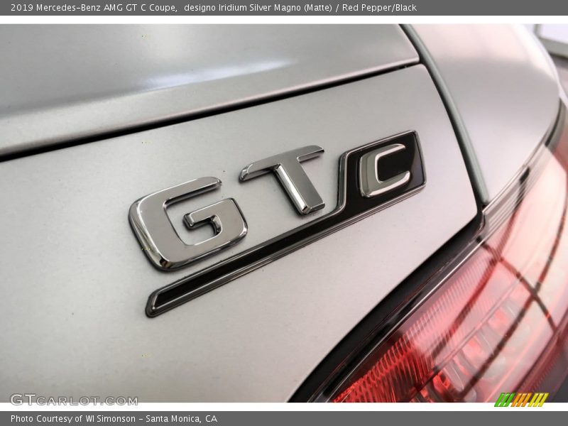designo Iridium Silver Magno (Matte) / Red Pepper/Black 2019 Mercedes-Benz AMG GT C Coupe