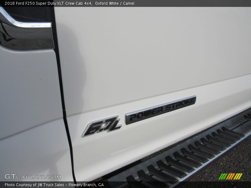Oxford White / Camel 2018 Ford F250 Super Duty XLT Crew Cab 4x4